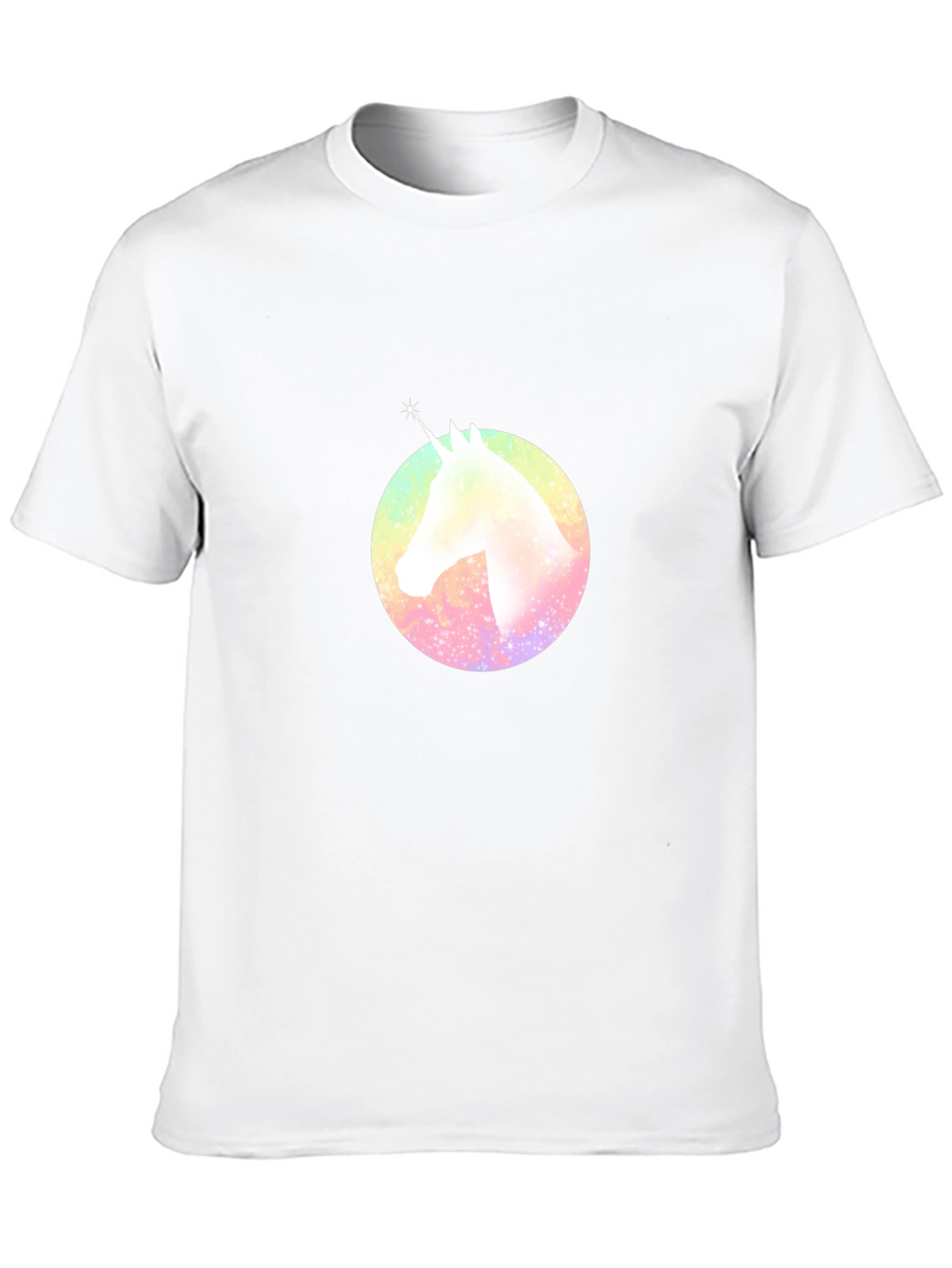 Rainbow Unicorn Graphic T-Shirt - Black