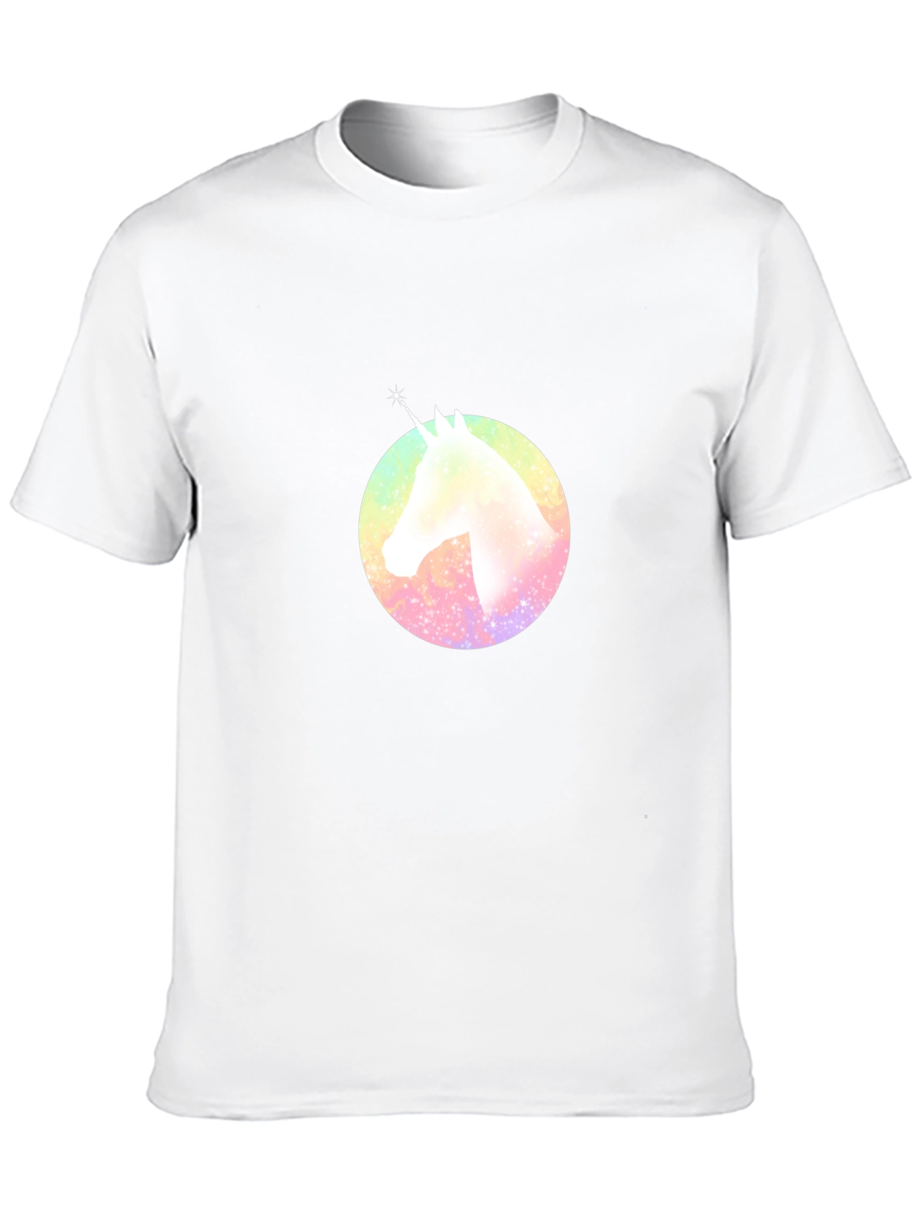 Rainbow Unicorn Graphic T-Shirt - Black