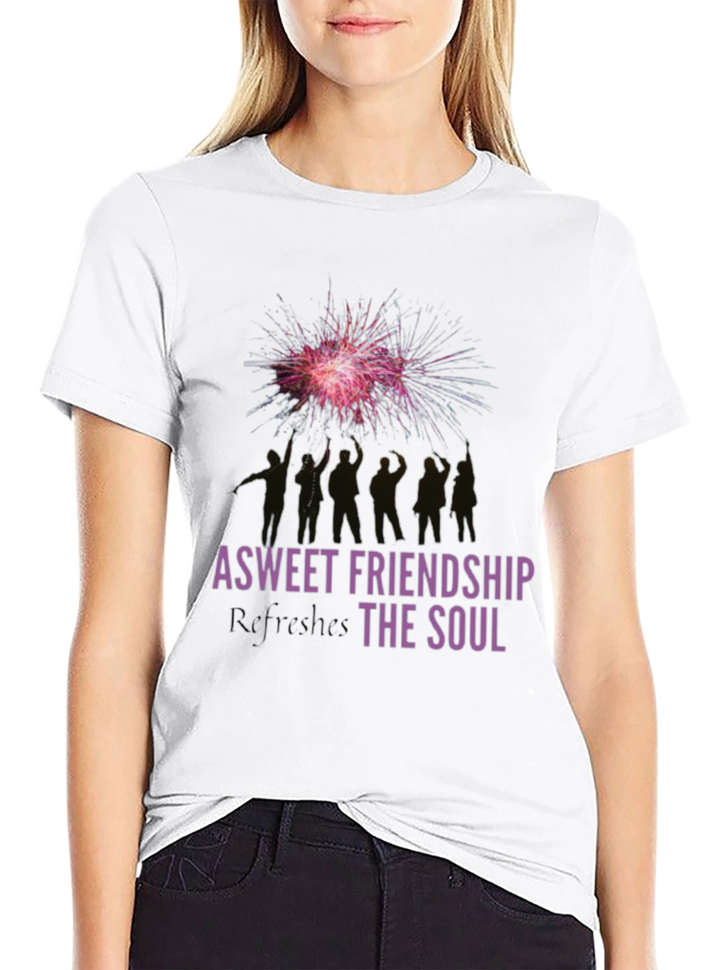Friendship Fireworks Graphic Tee - Black