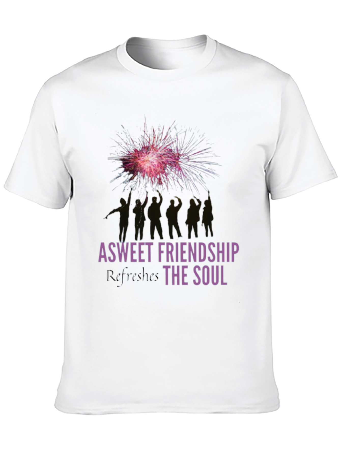 Friendship Fireworks Graphic Tee - Black
