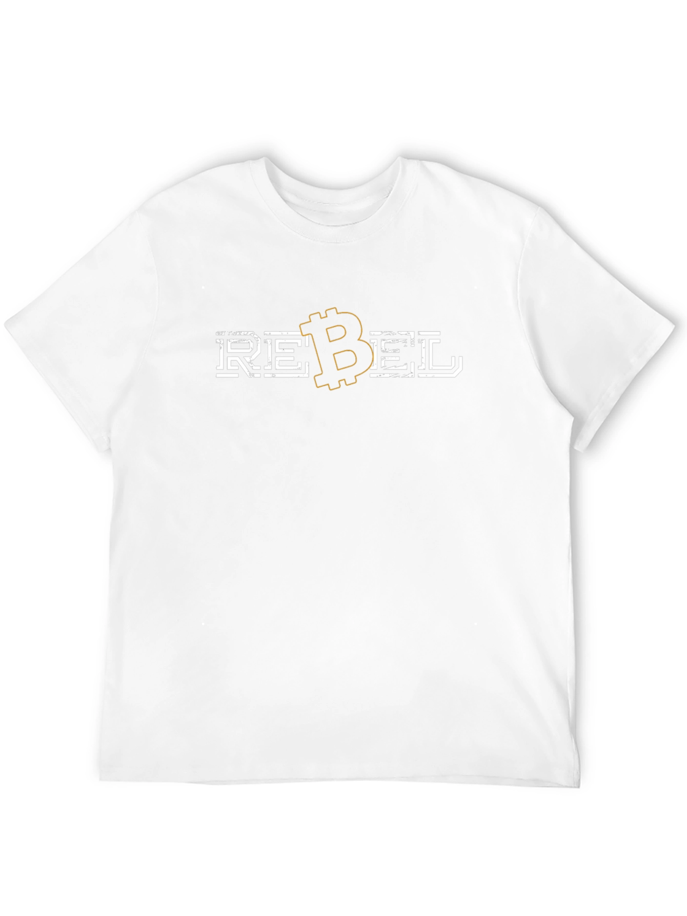 Bitcoin Rebel Graphic T-Shirt - Black Cotton Blend