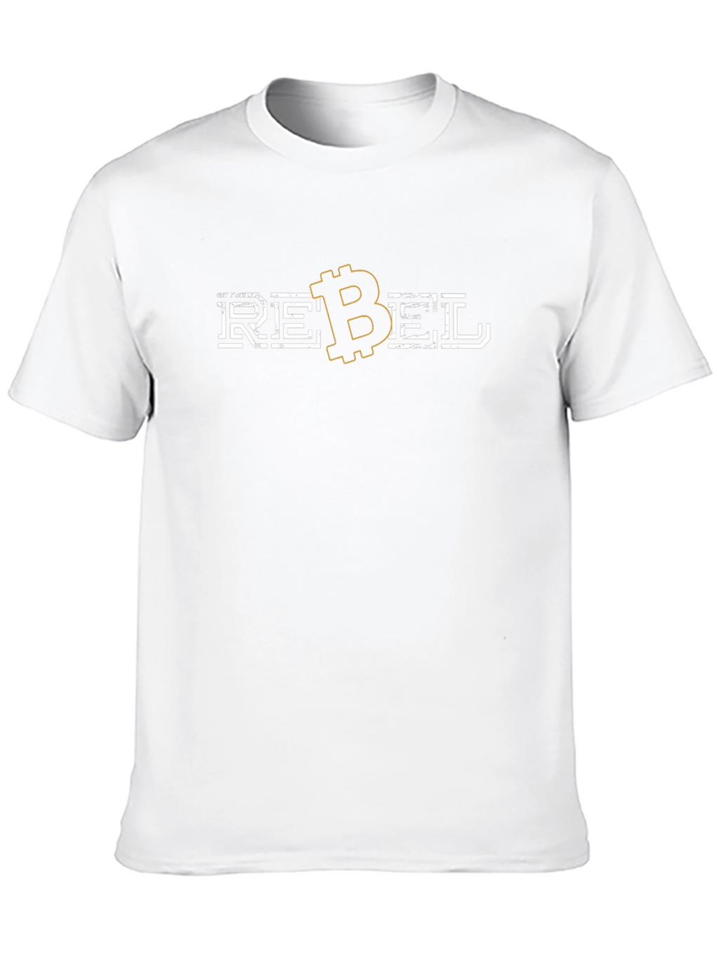 Bitcoin Rebel Graphic T-Shirt - Black Cotton Blend