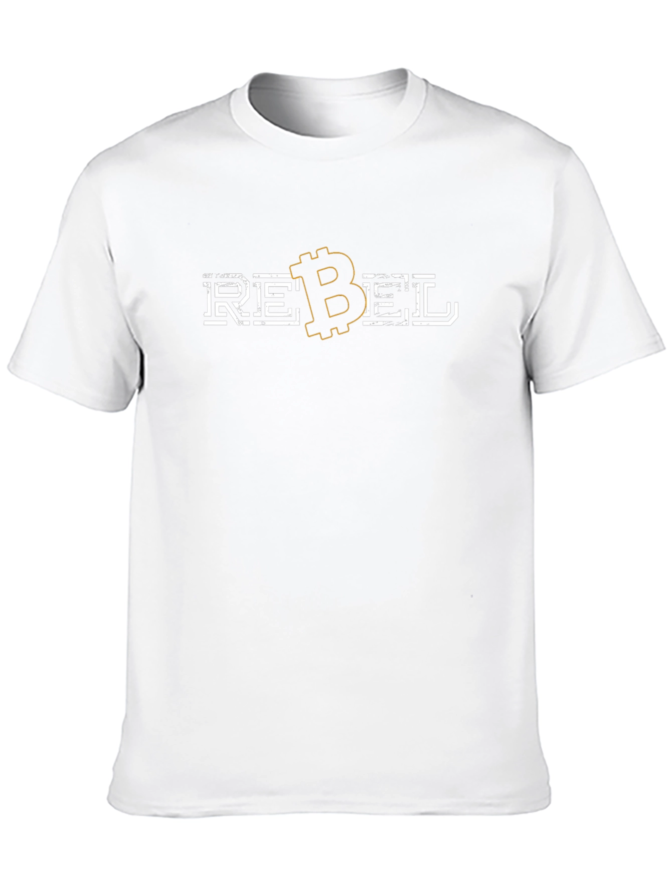 Bitcoin Rebel Graphic T-Shirt - Black Cotton Blend
