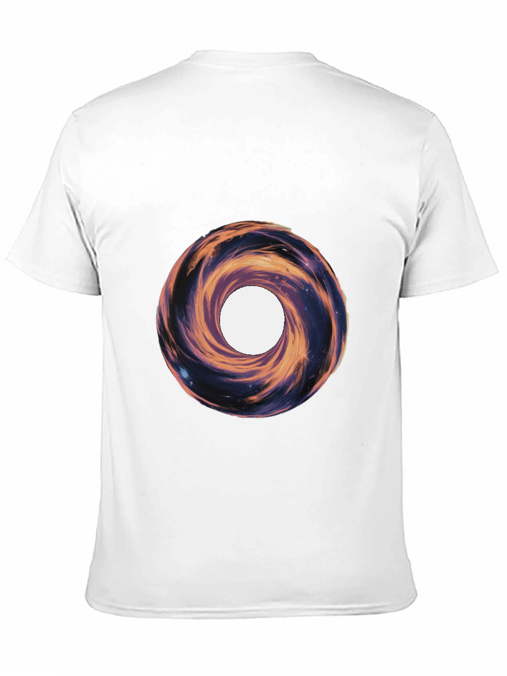 Cosmic Vortex Graphic Tee - Black