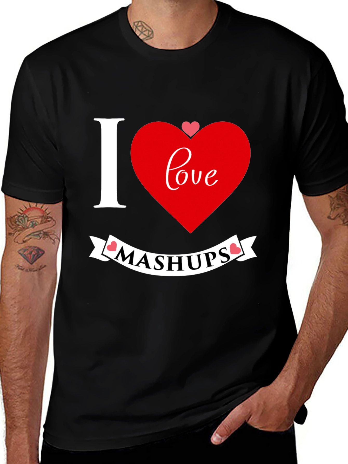 I Love Mashups Graphic T-Shirt