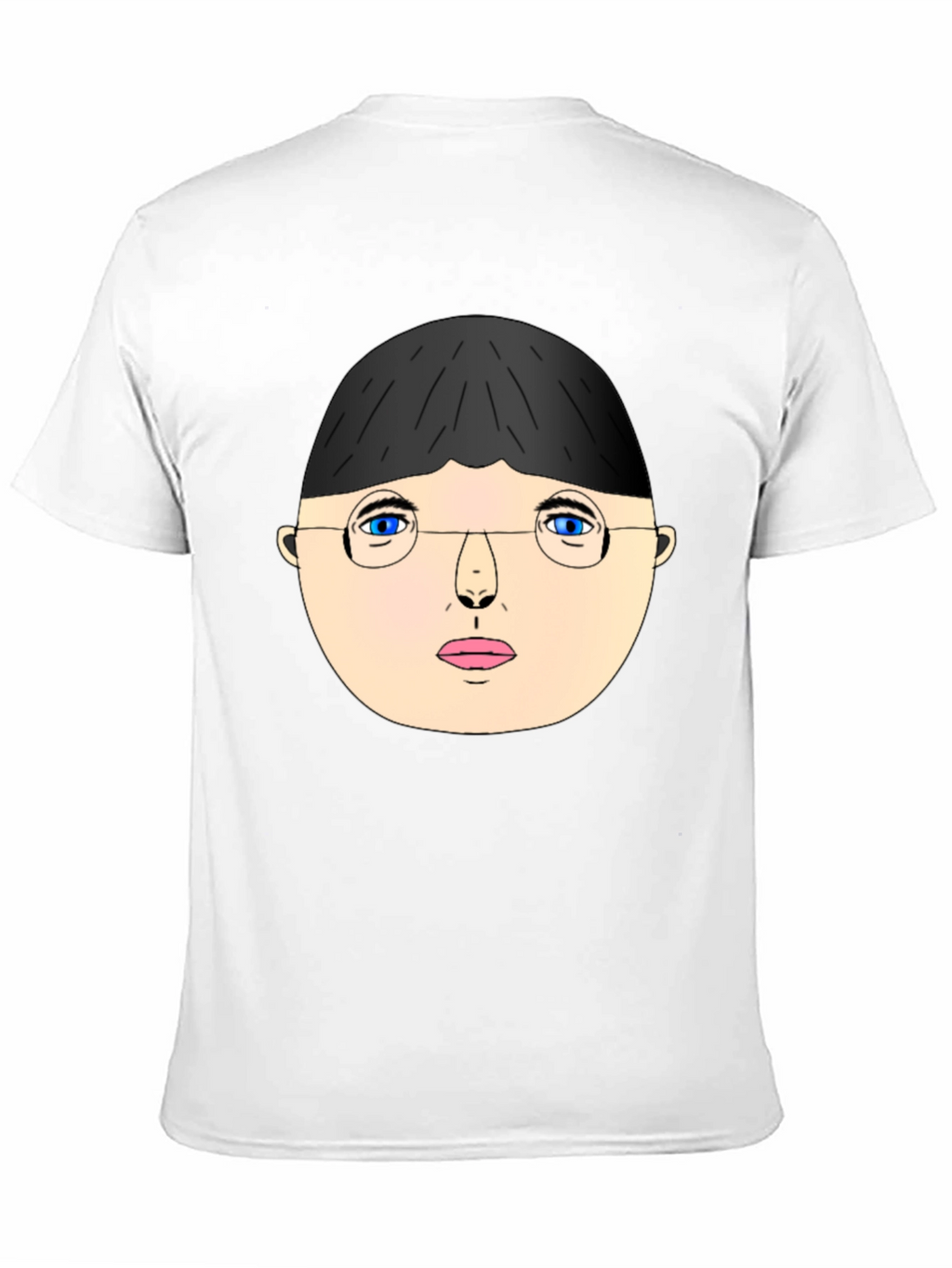 Unique Graphic T-Shirt - Face with Glasses