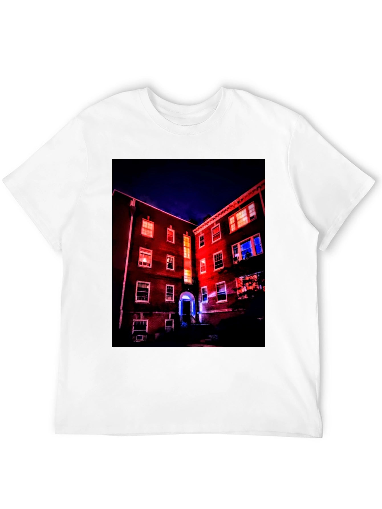 Illuminated Building Graphic Tee