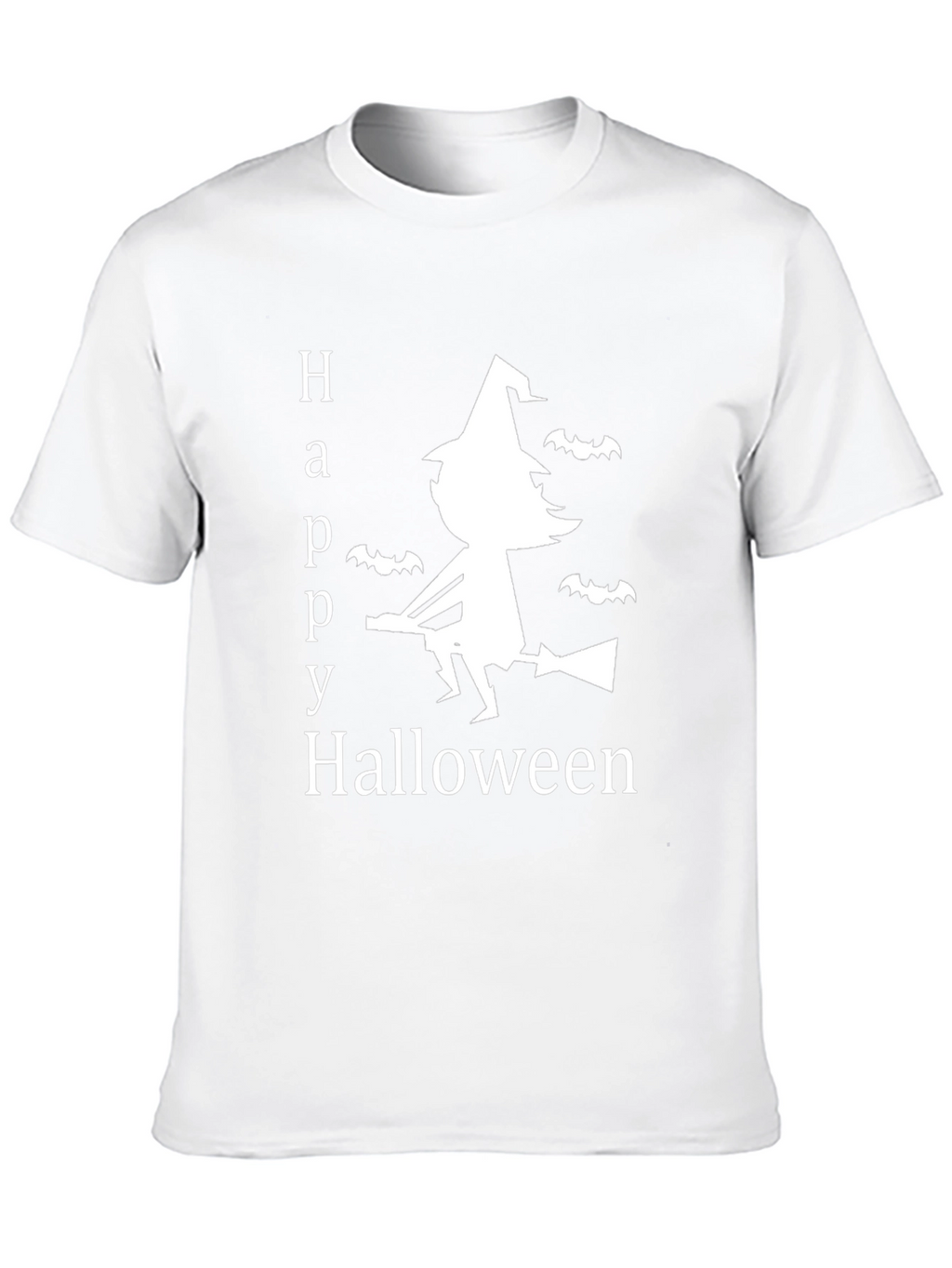 Happy Halloween T-Shirt Witch & Bats