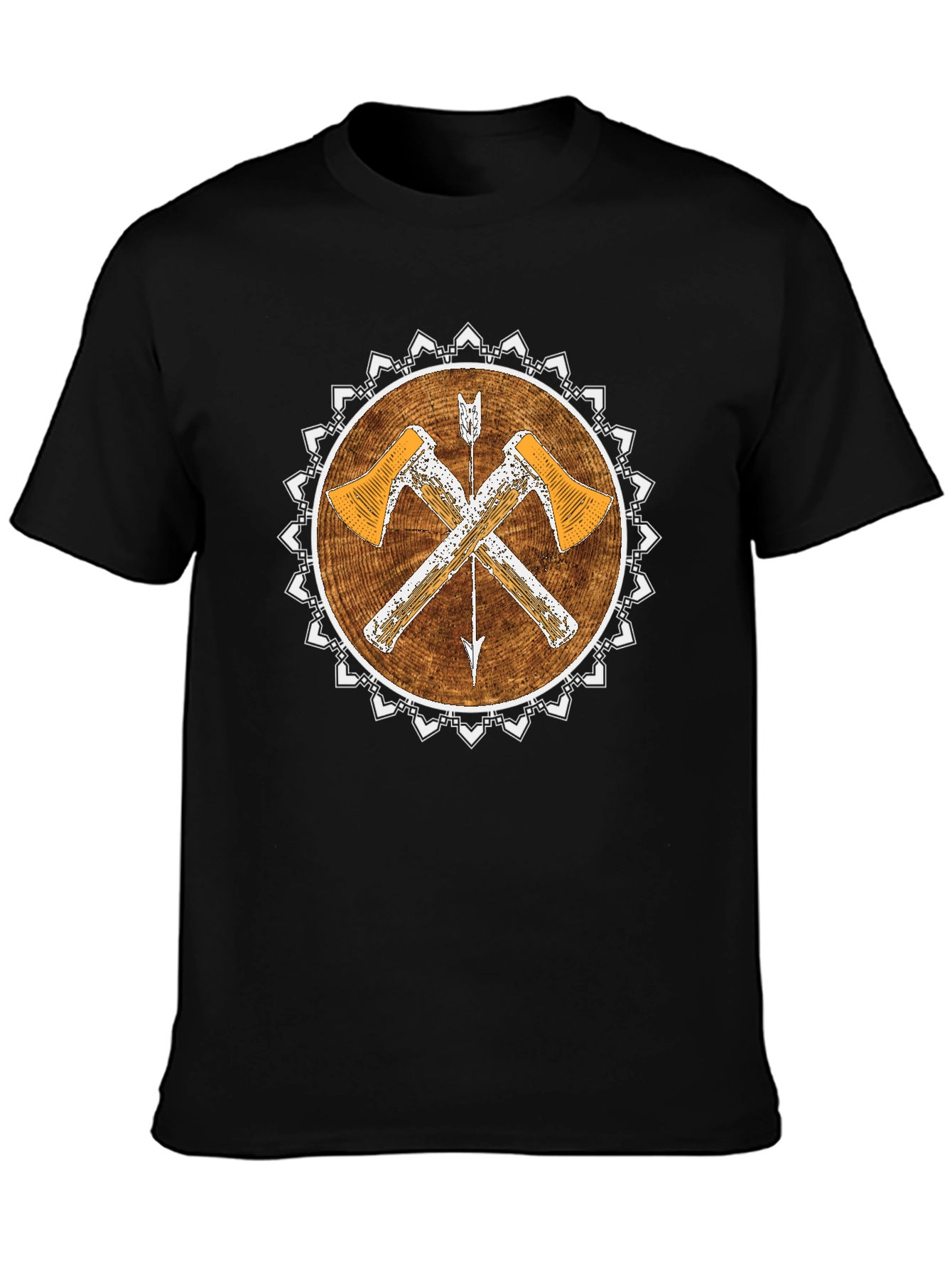 Rustic Axe & Arrow Tee - Vintage Style Graphic T-Shirt