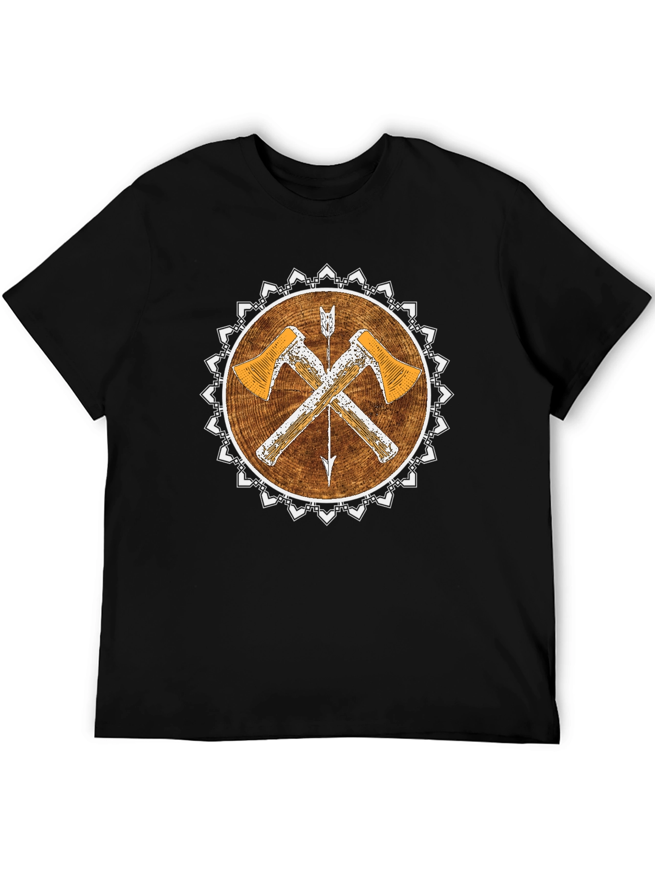 Rustic Axe & Arrow Tee - Vintage Style Graphic T-Shirt