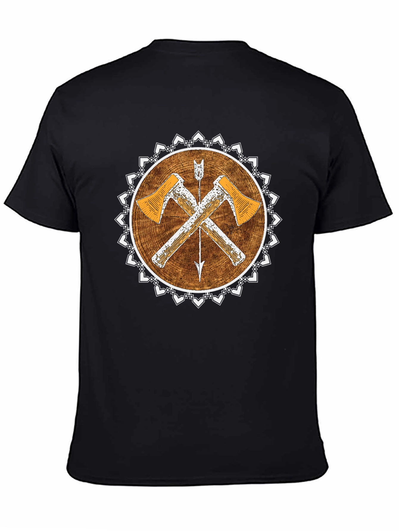 Rustic Axe & Arrow Tee - Vintage Style Graphic T-Shirt