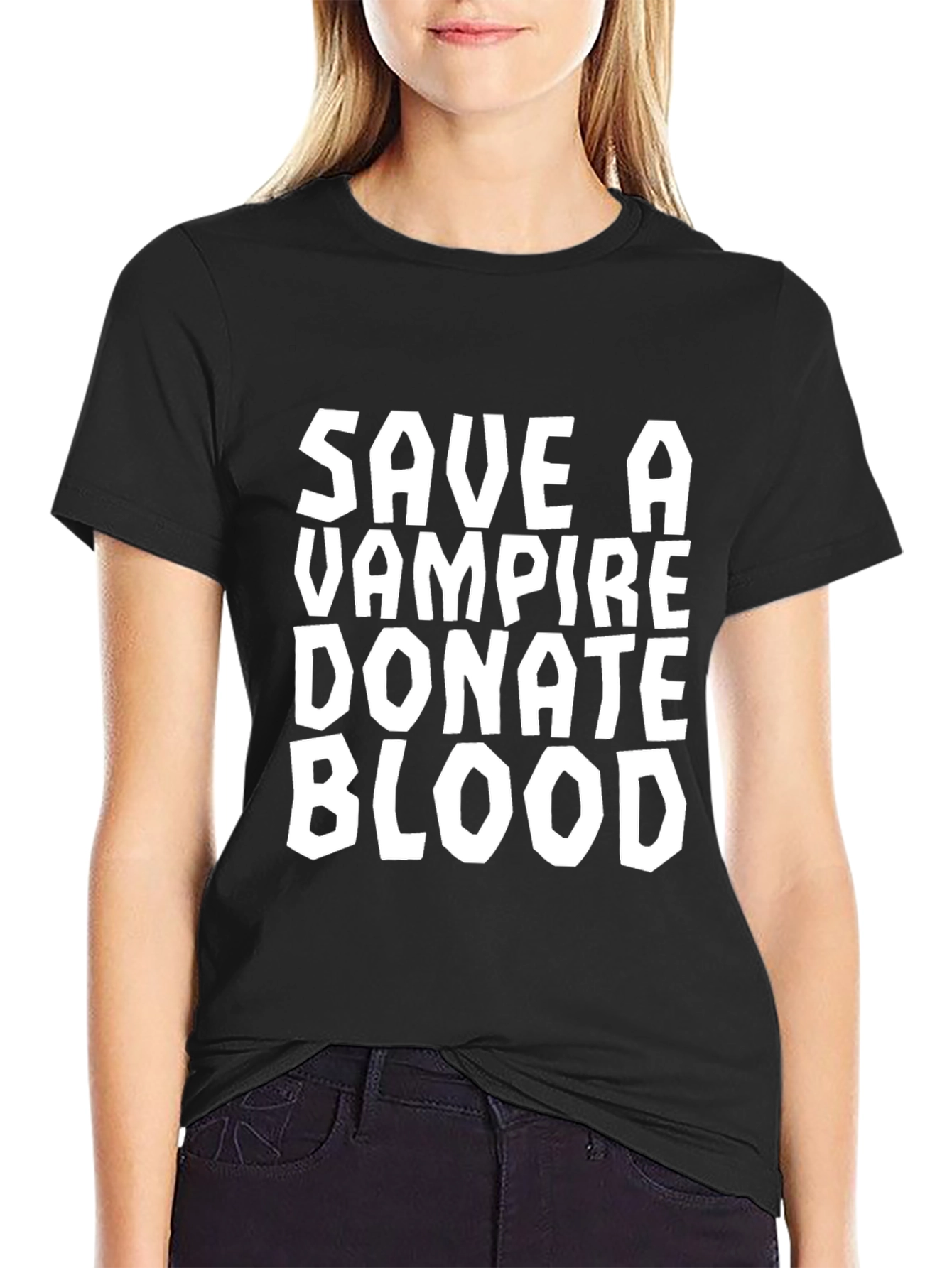 Save a Vampire Donate Blood Graphic Tee