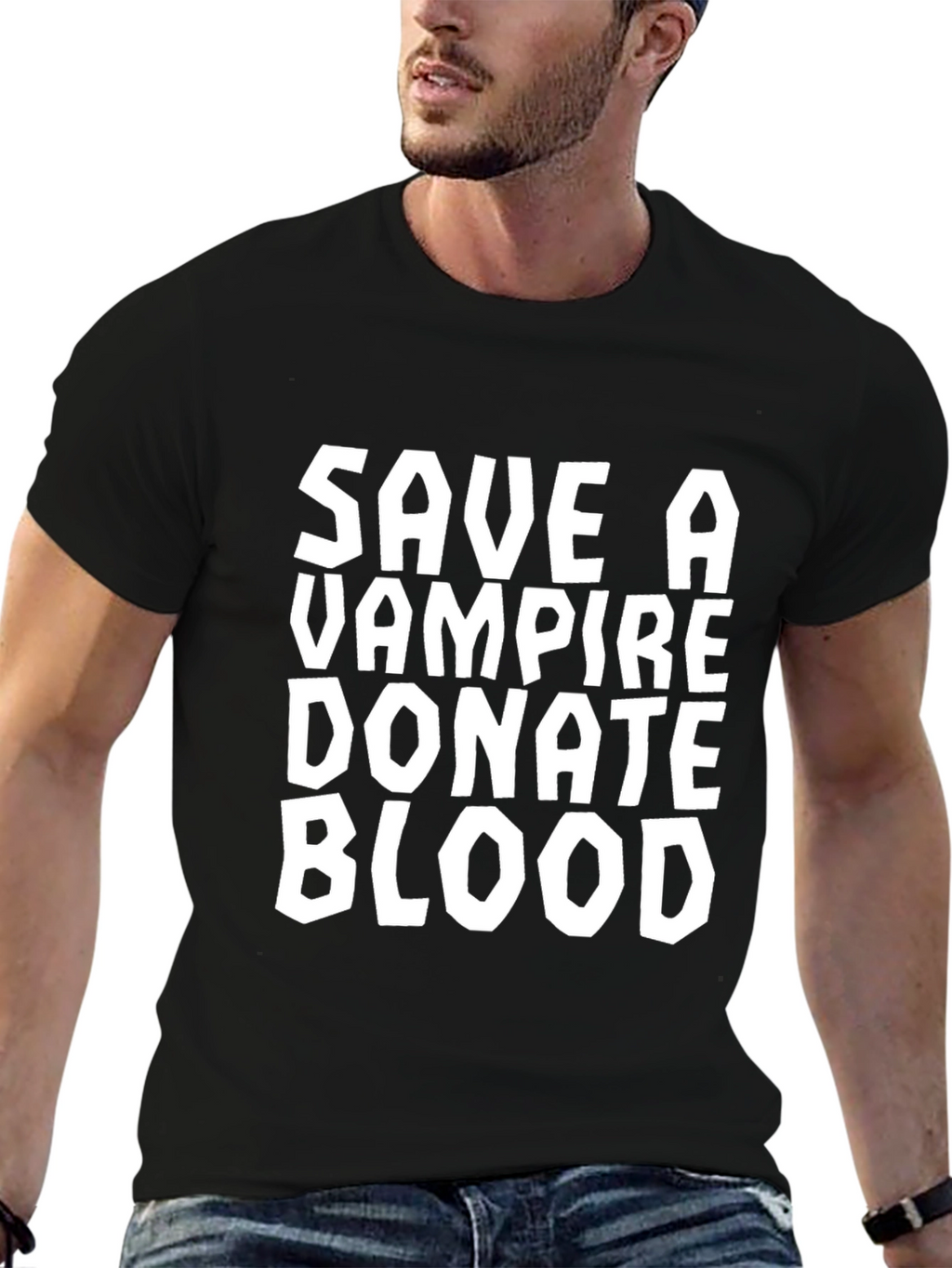Save a Vampire Donate Blood Graphic Tee