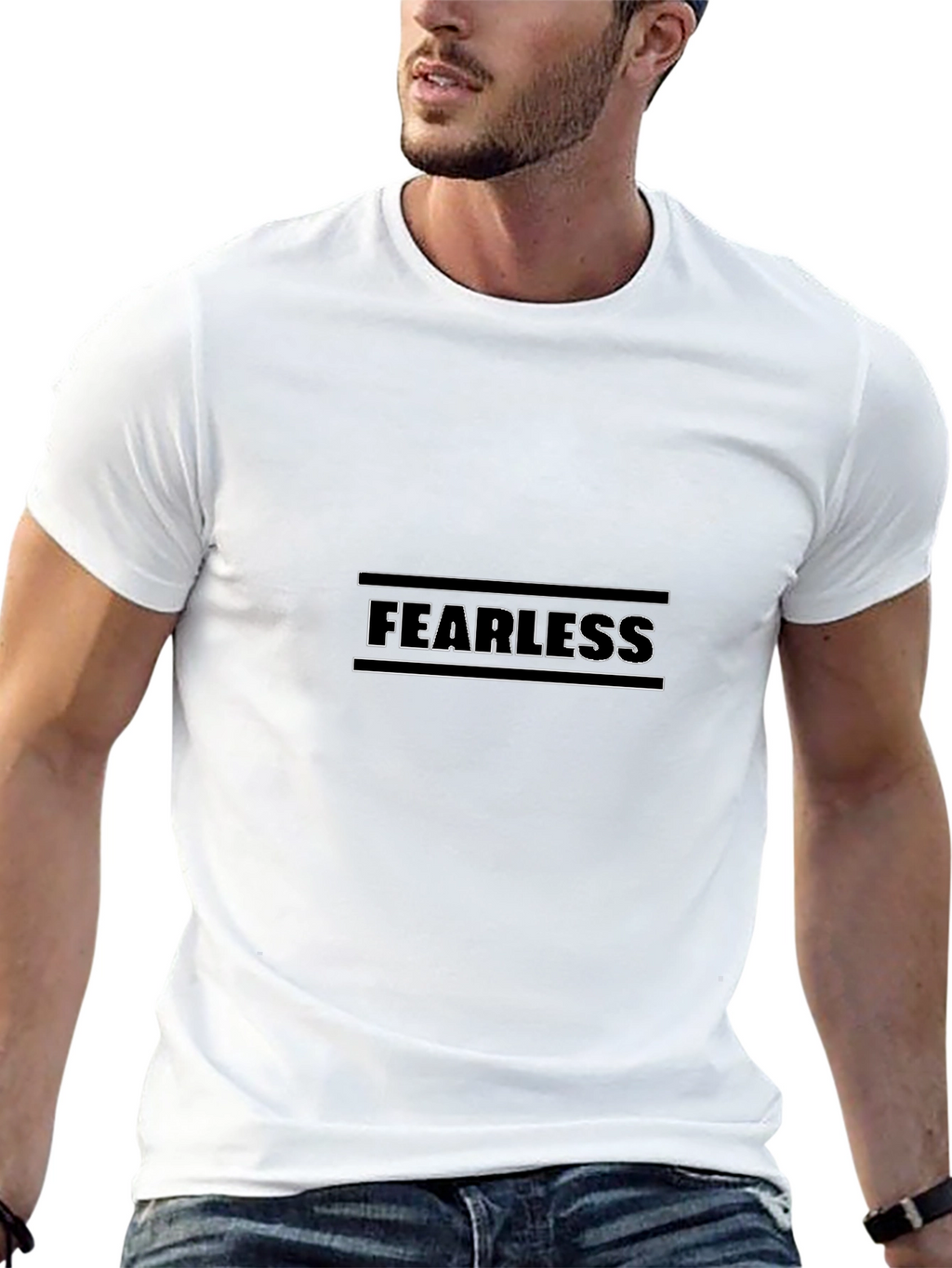 Fearless Black Graphic Tee