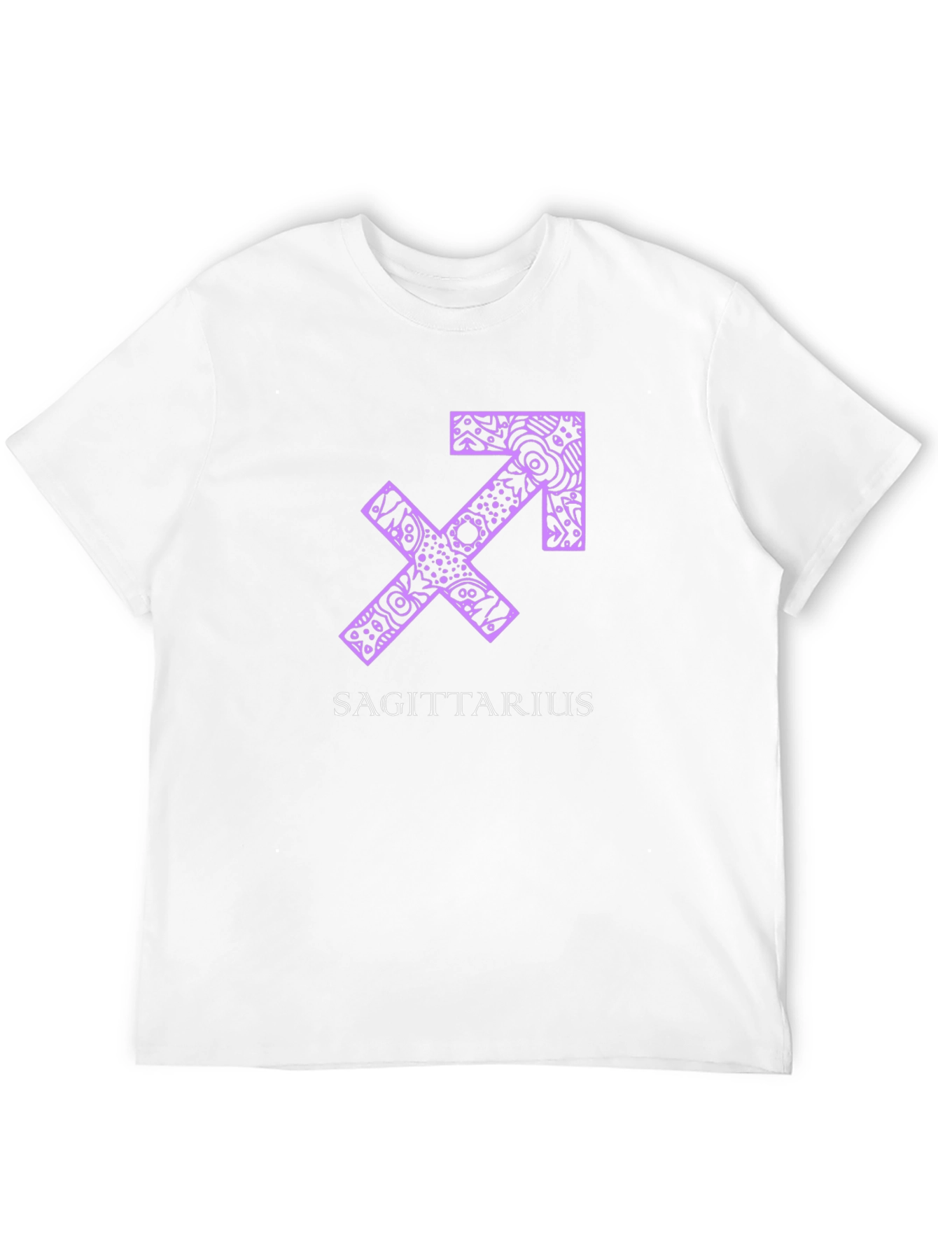 Sagittarius Zodiac Graphic Tee - Black