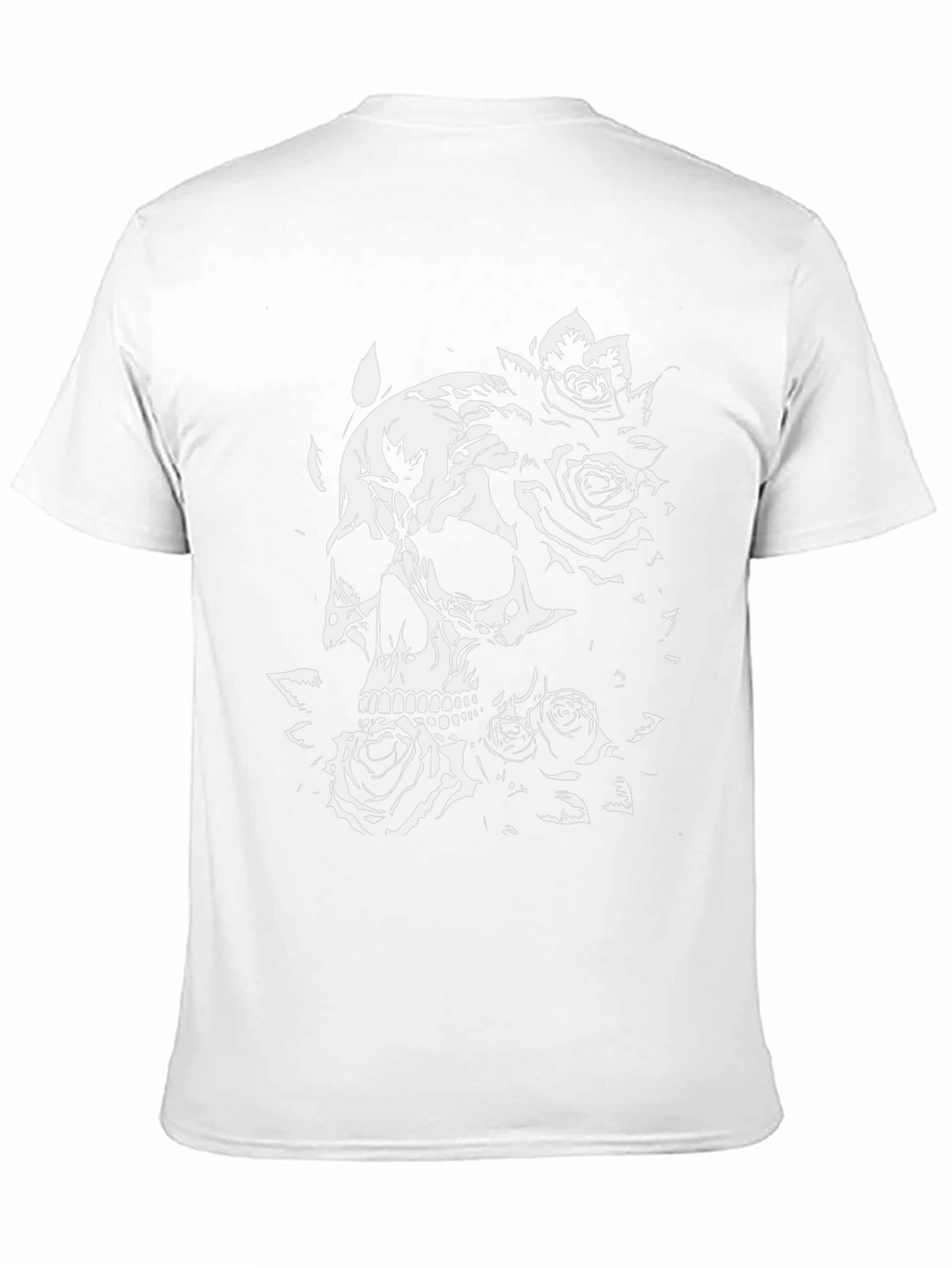 Skull & Roses Graphic Black T-Shirt