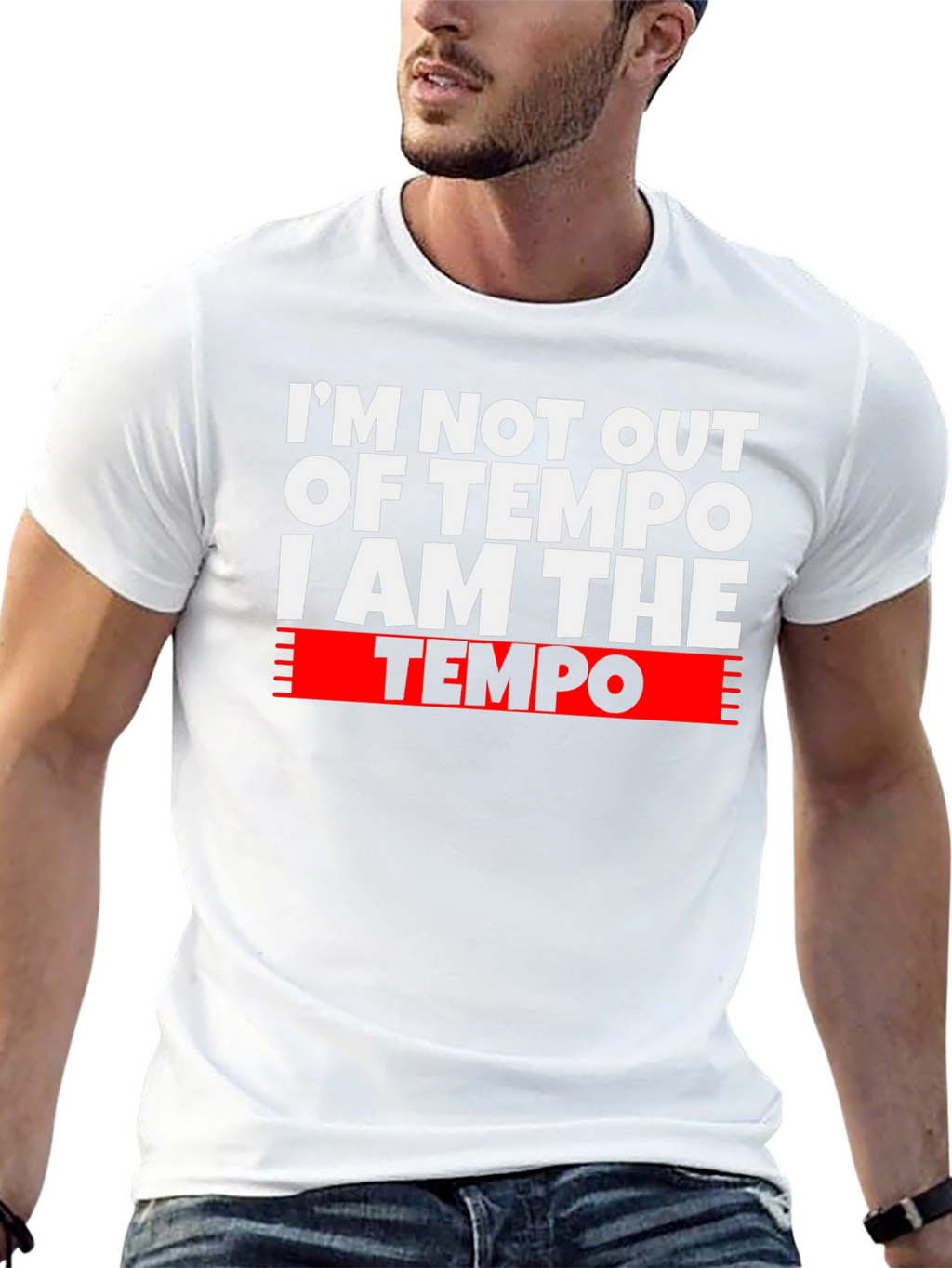 I Am The Tempo Graphic T-Shirt - Musician Apparel