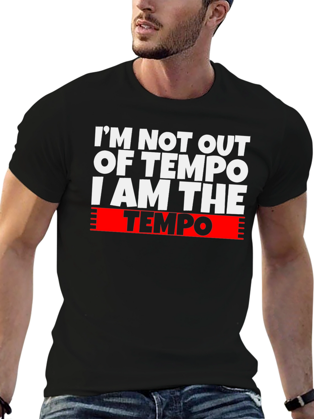 I Am The Tempo Graphic T-Shirt - Musician Apparel