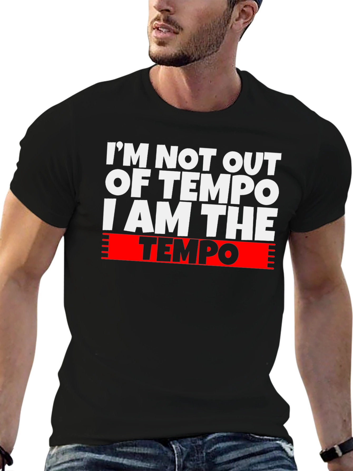 I Am The Tempo Graphic T-Shirt - Musician Apparel