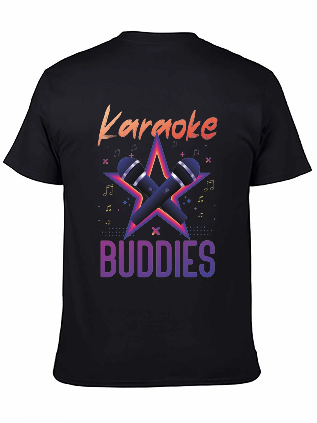 Karaoke Buddies Graphic Tee - Black