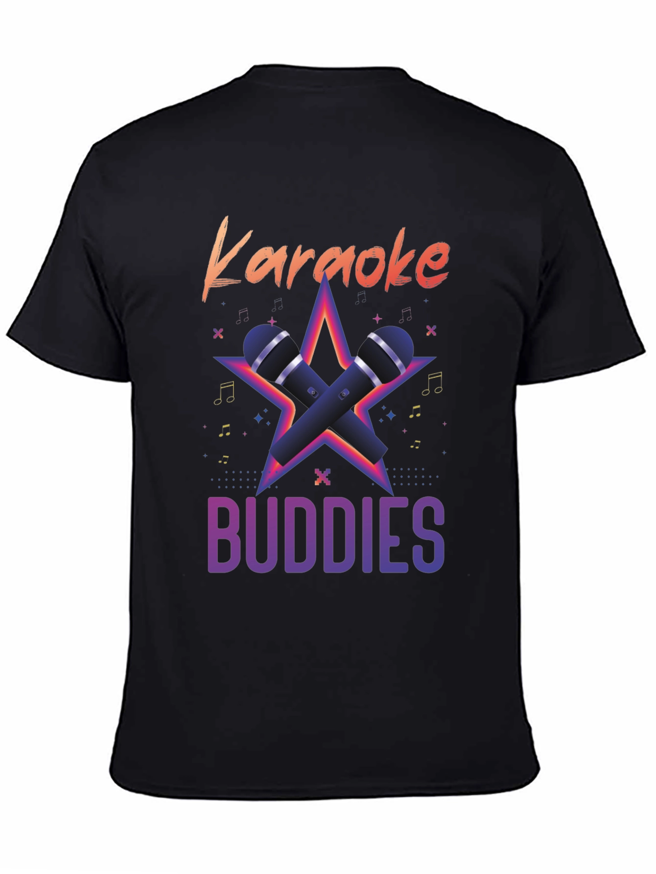 Karaoke Buddies Graphic Tee - Black