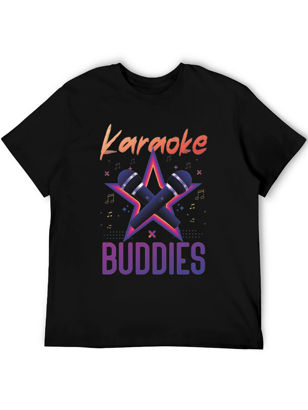 Karaoke Buddies Graphic Tee - Black