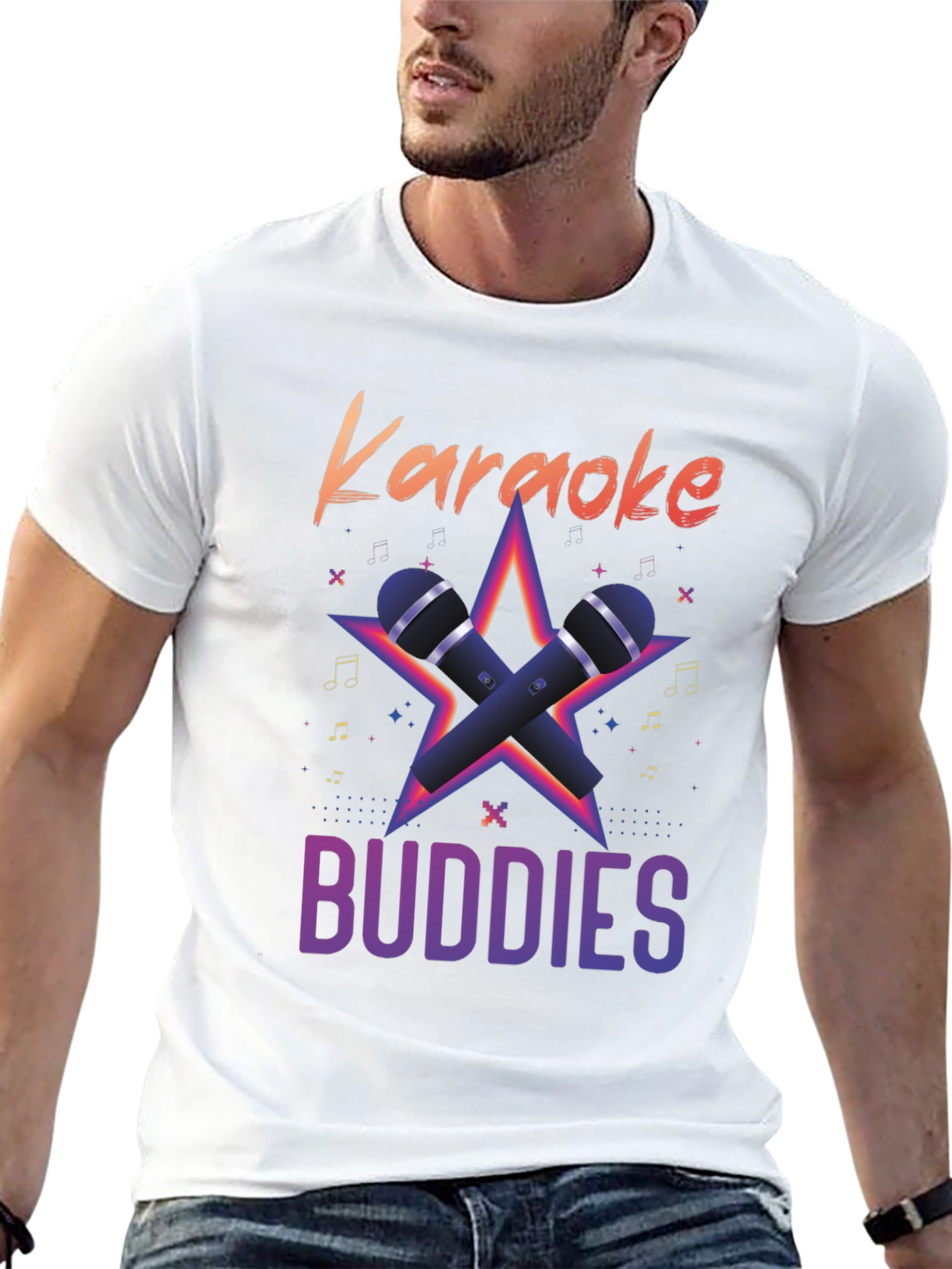 Karaoke Buddies Graphic Tee - Black