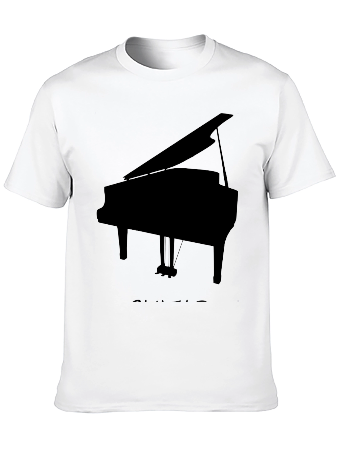 Piano Graphic Tee - Musical Instrument T-Shirt