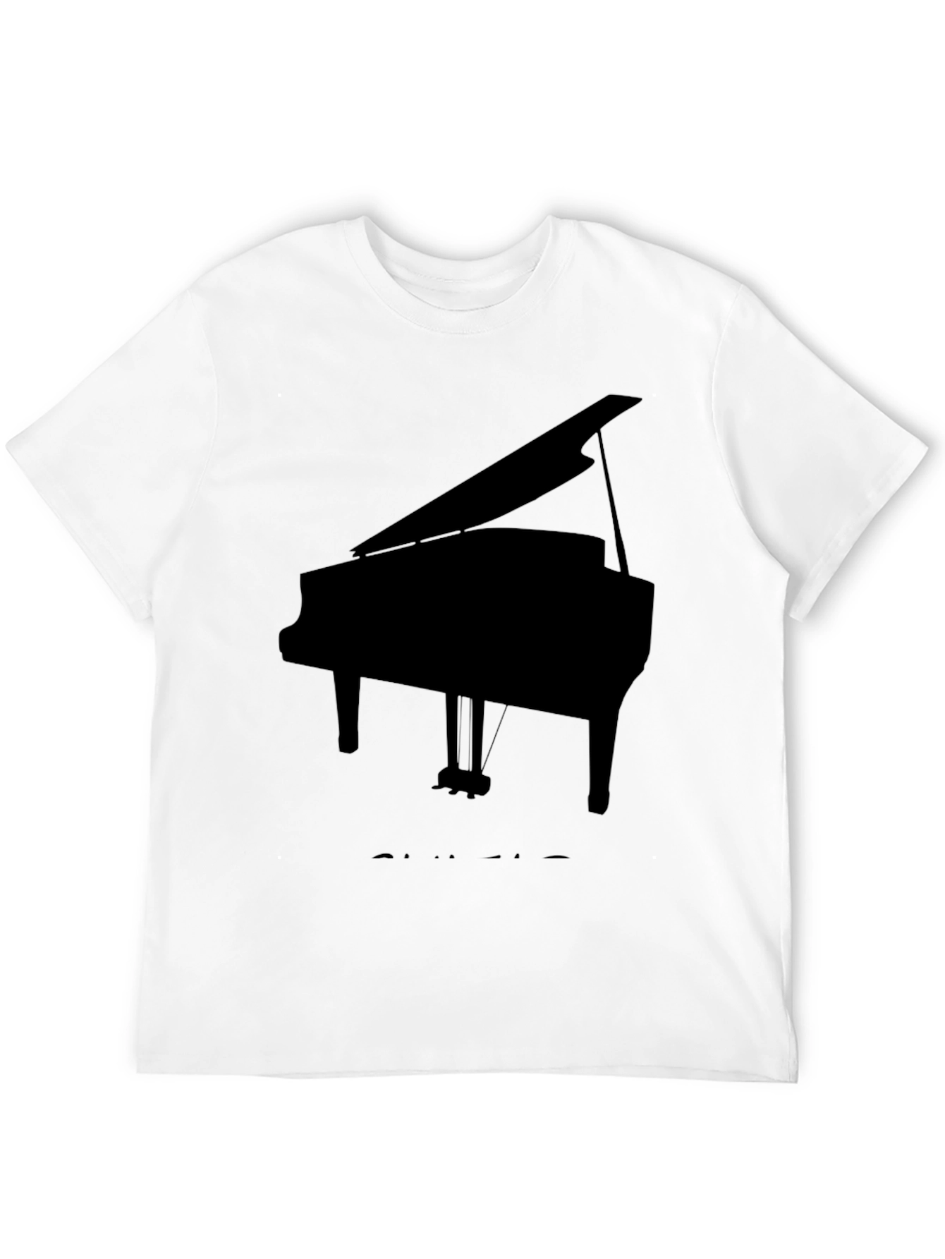 Piano Graphic Tee - Musical Instrument T-Shirt