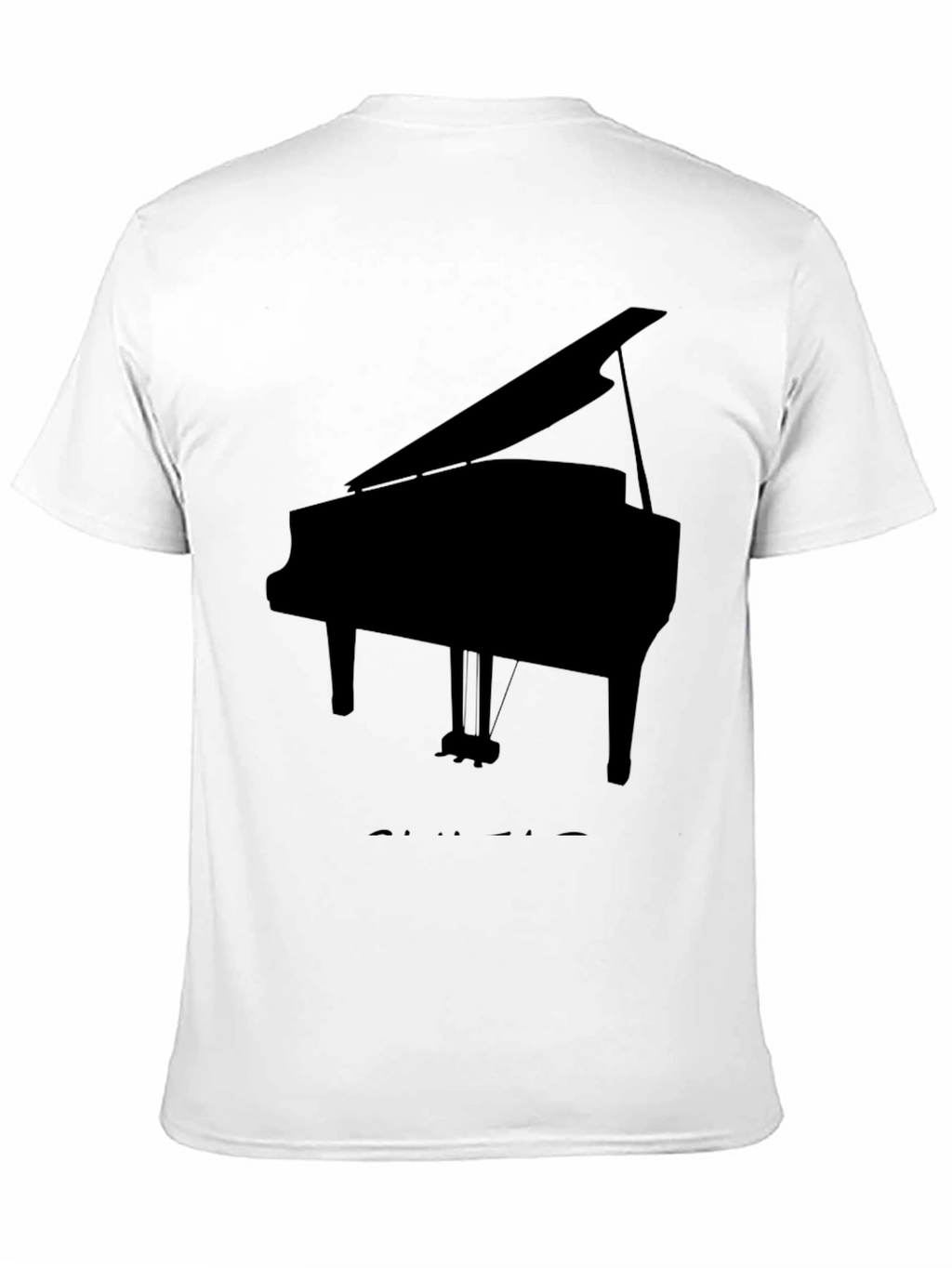 Piano Graphic Tee - Musical Instrument T-Shirt
