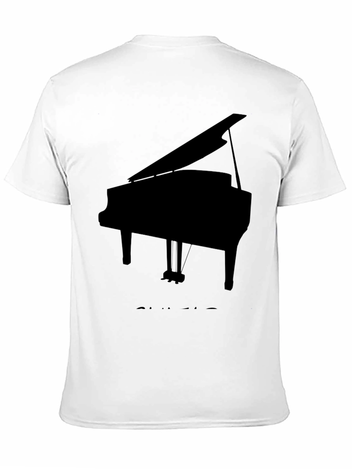 Piano Graphic Tee - Musical Instrument T-Shirt