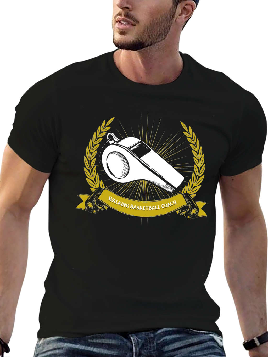 Walking Basketball Coach Graphic Tee