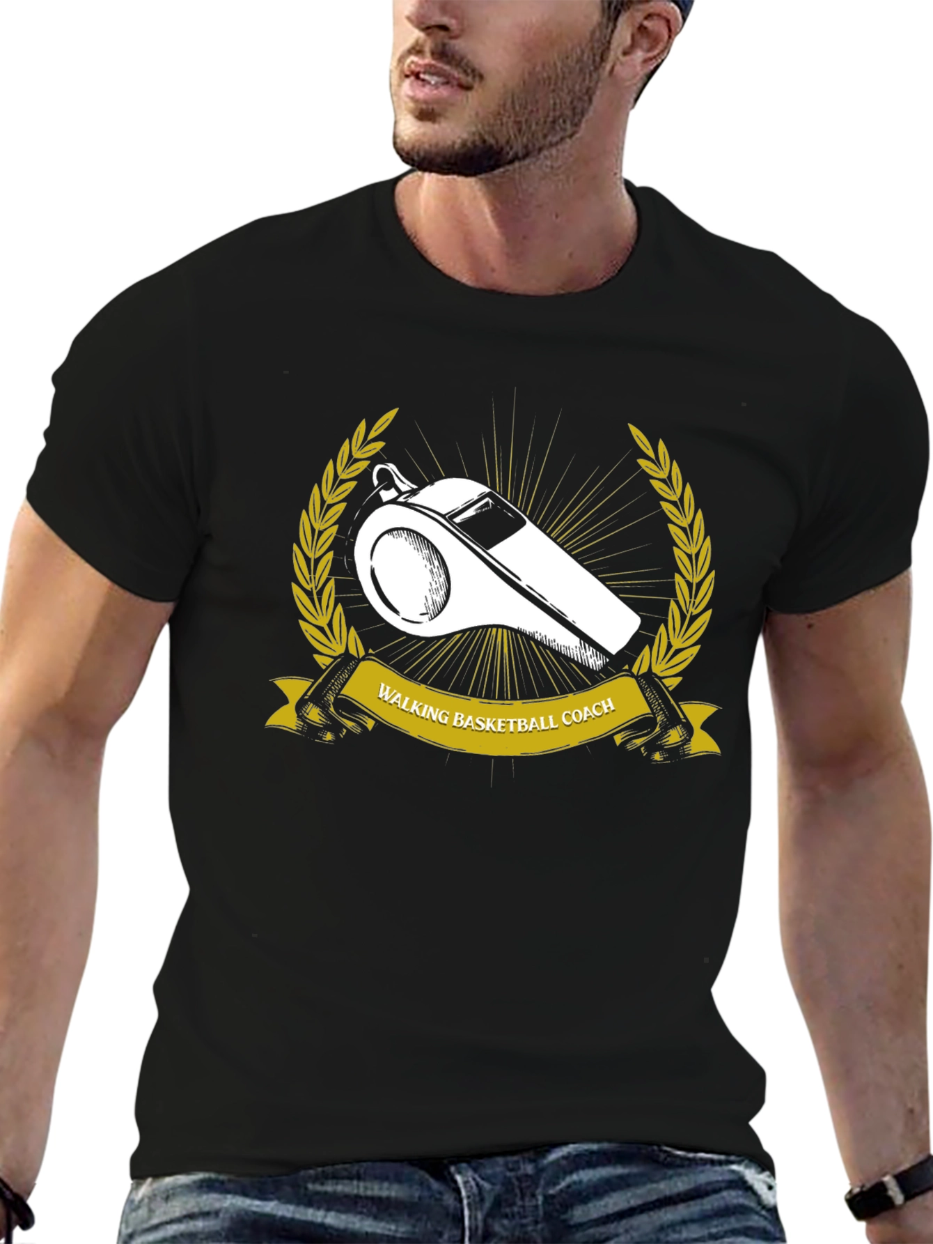 Walking Basketball Coach Graphic Tee