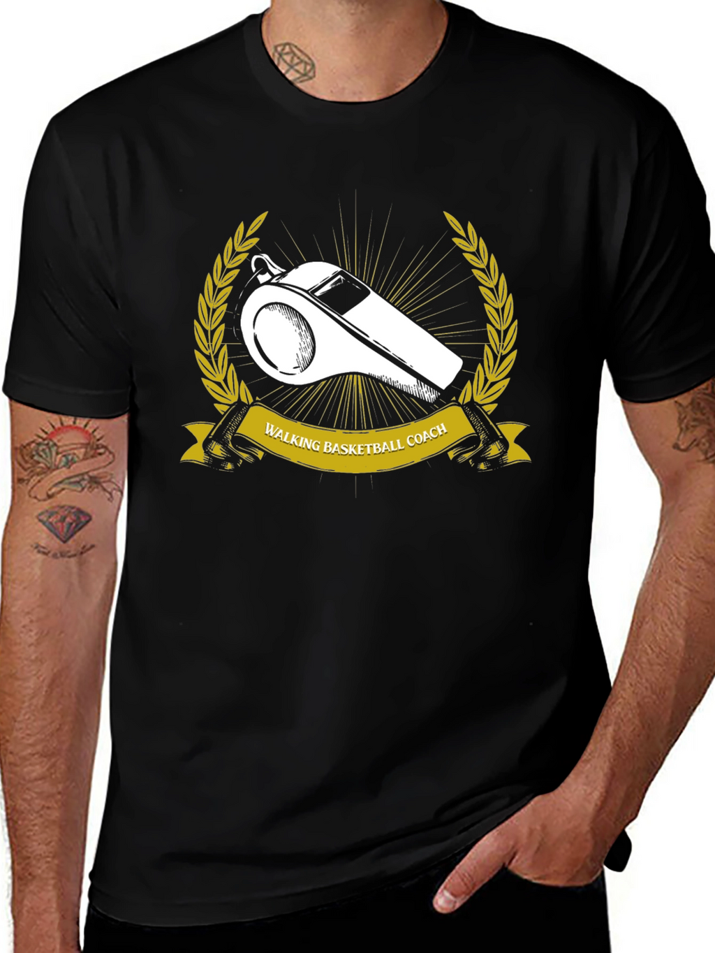 Walking Basketball Coach Graphic Tee