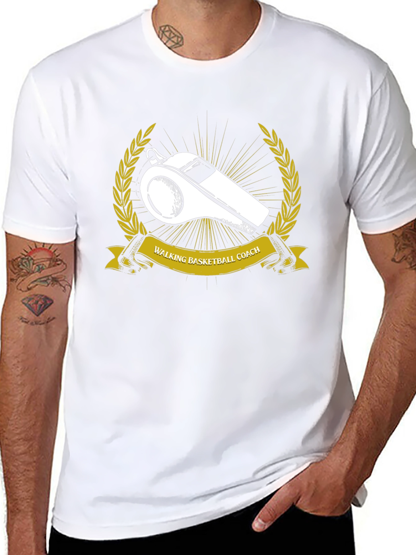Walking Basketball Coach Graphic Tee