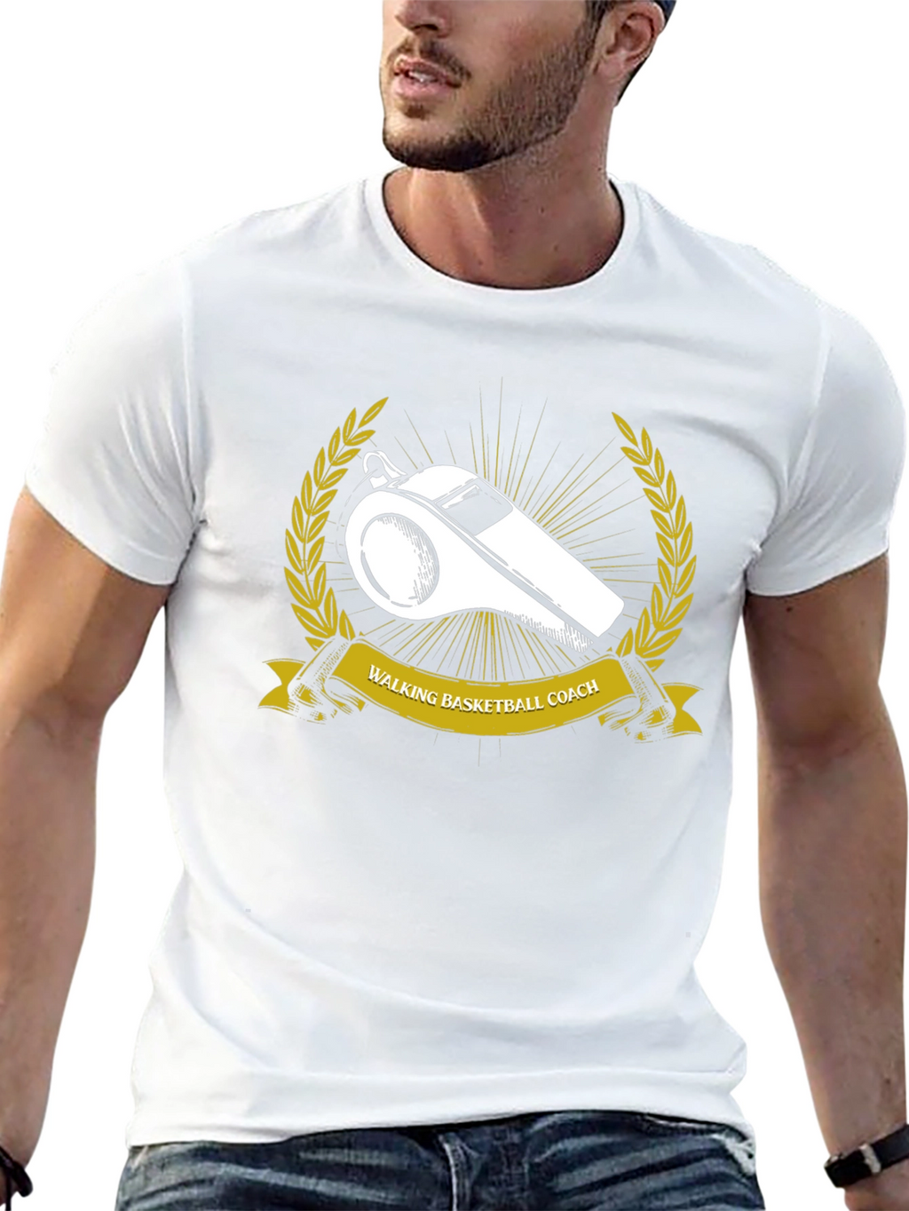 Walking Basketball Coach Graphic Tee