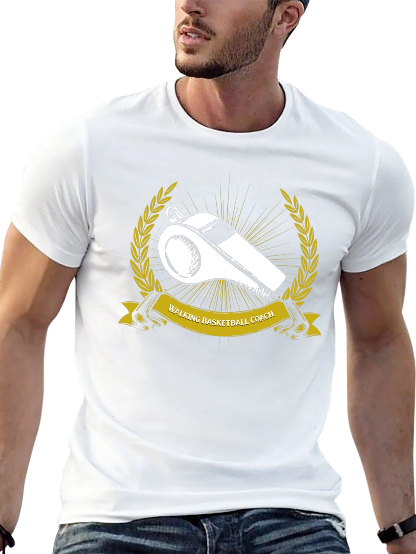 Walking Basketball Coach Graphic Tee