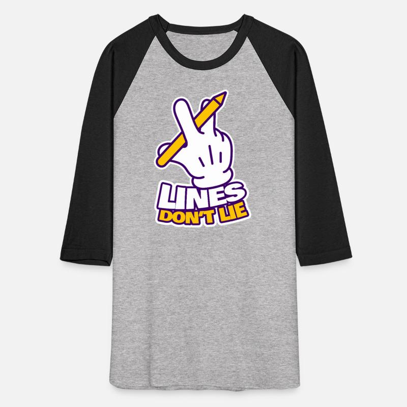 "Lines Don't Lie" Bold Graphic Cartoon