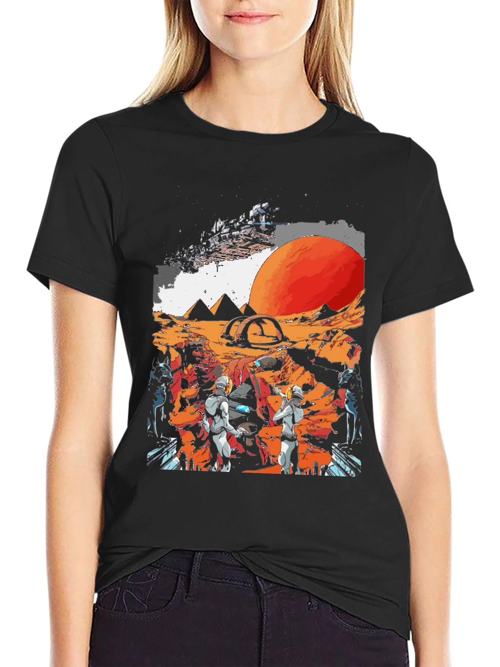 Sci-Fi Martian Adventure Graphic Tee