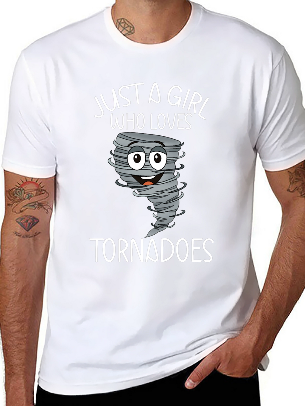 Just a Girl Who Loves Tornadoes T-Shirt