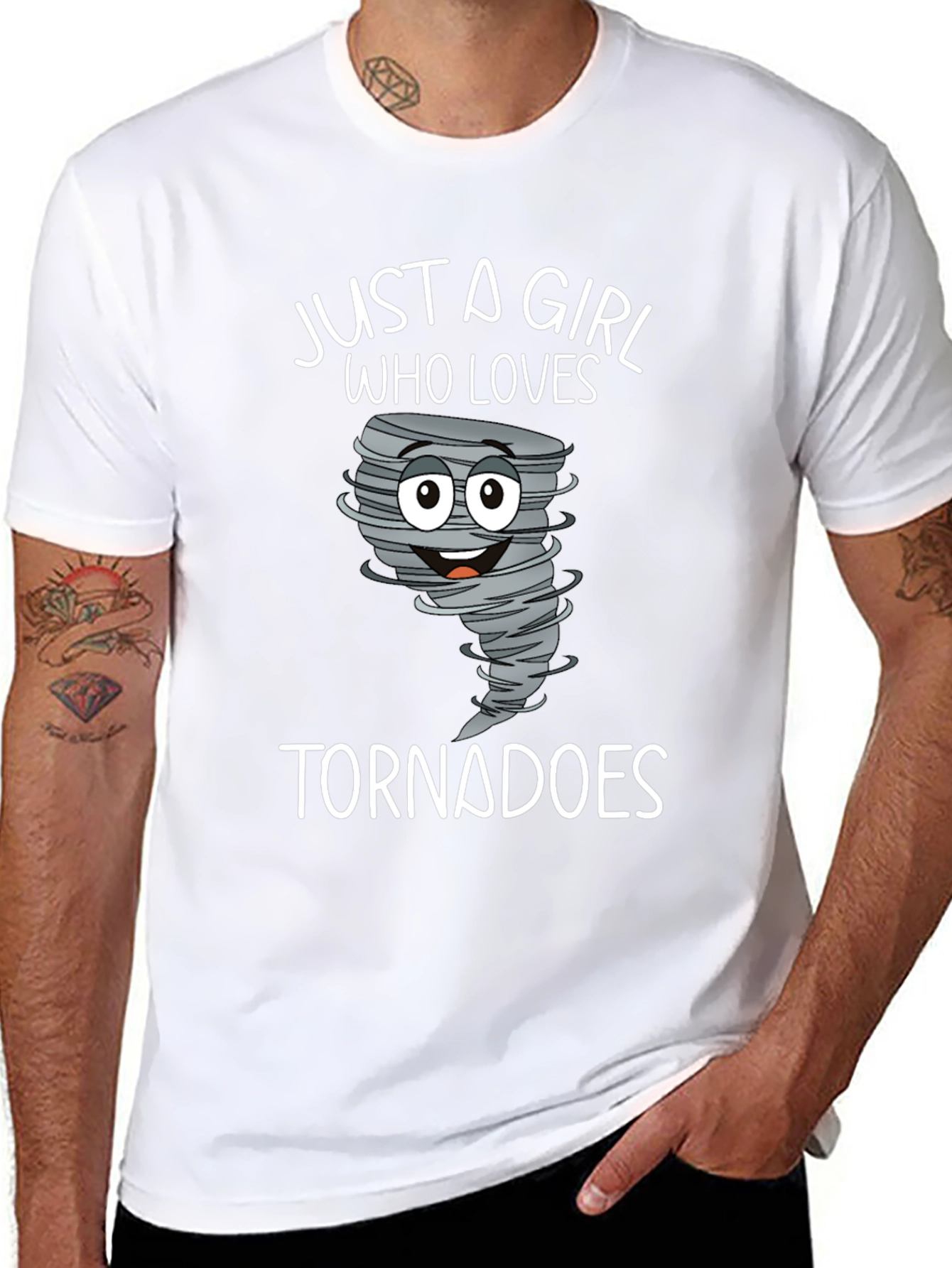 Just a Girl Who Loves Tornadoes T-Shirt