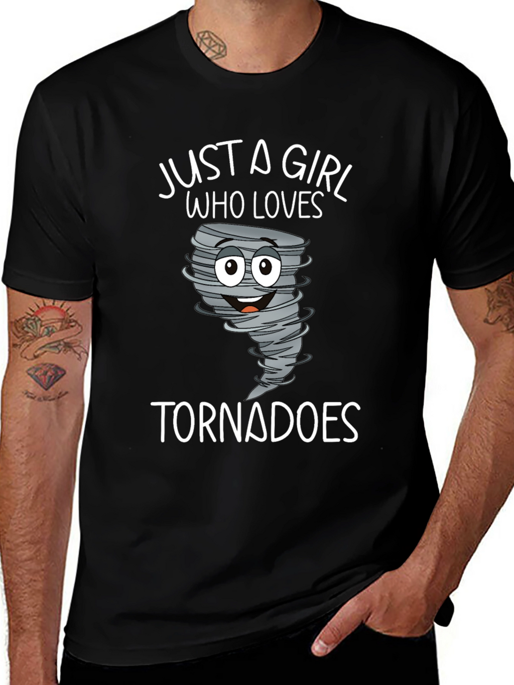 Just a Girl Who Loves Tornadoes T-Shirt