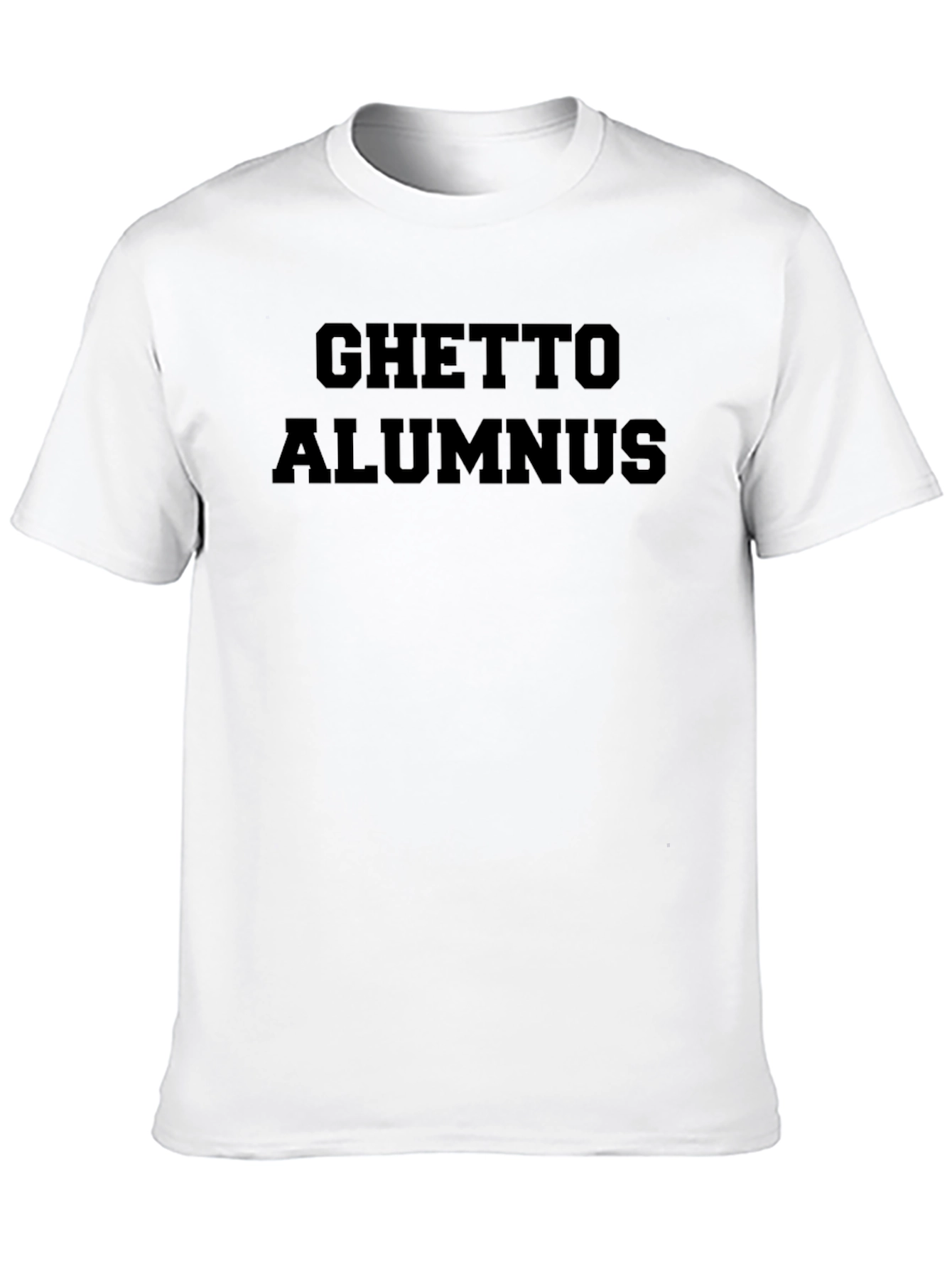 Ghetto Alumnus Black Graphic Tee
