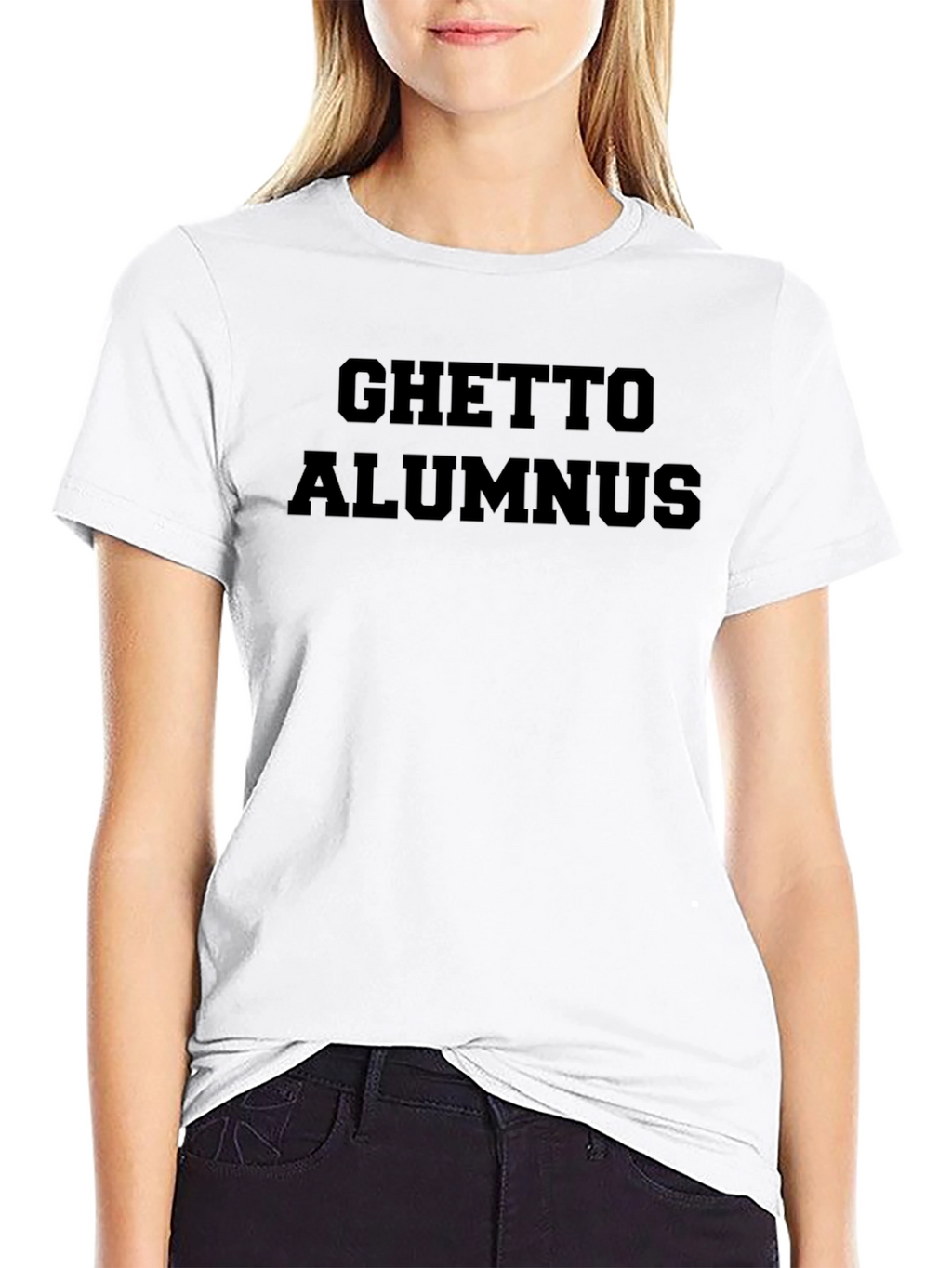 Ghetto Alumnus Black Graphic Tee
