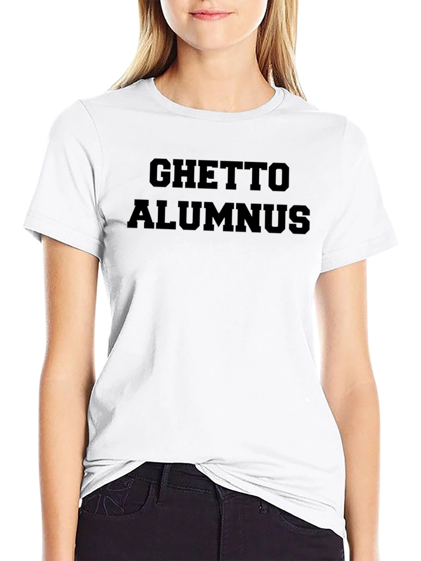 Ghetto Alumnus Black Graphic Tee