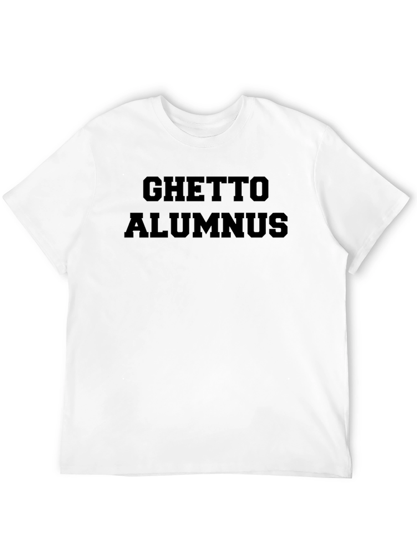 Ghetto Alumnus Black Graphic Tee