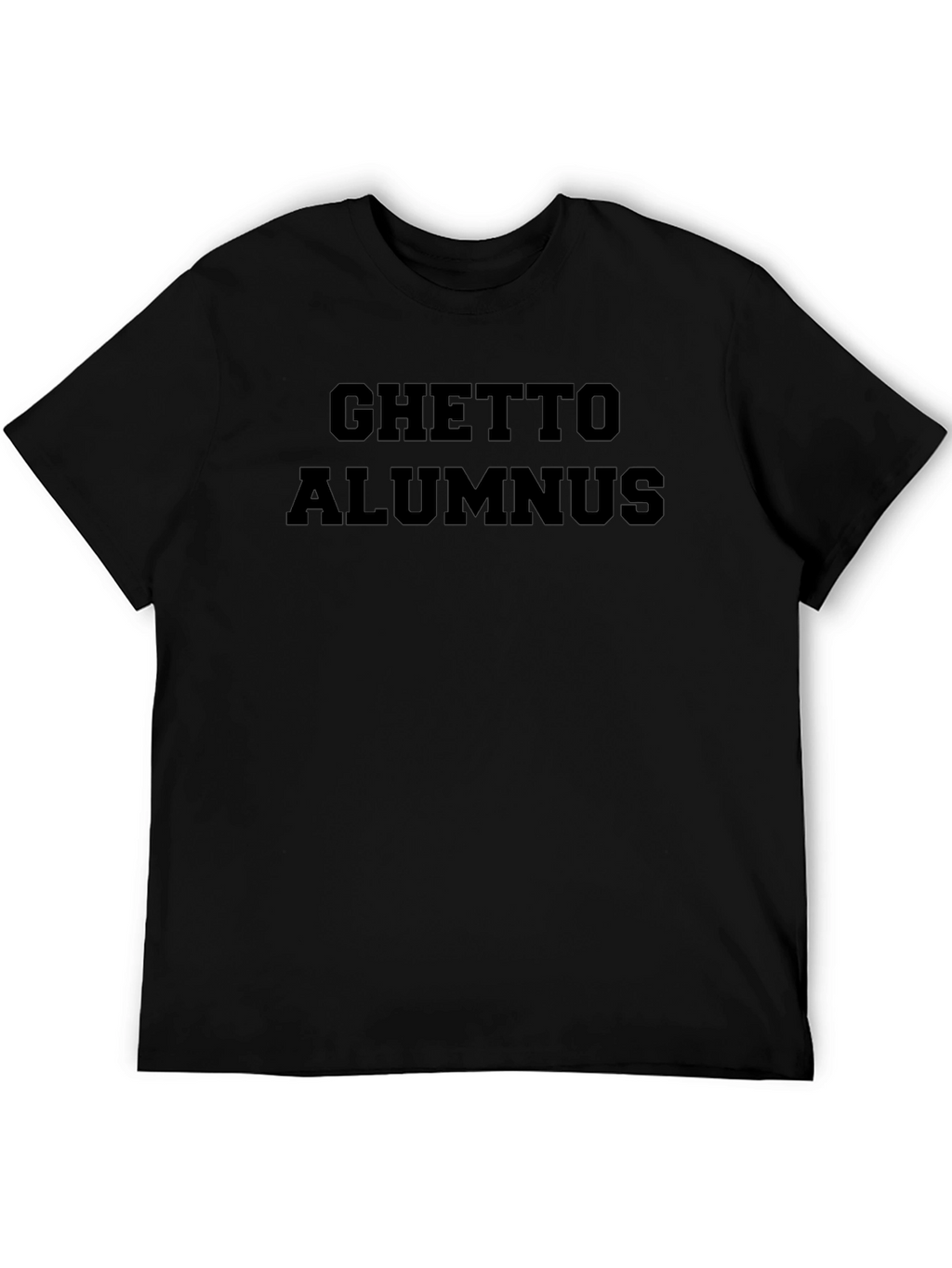 Ghetto Alumnus Black Graphic Tee