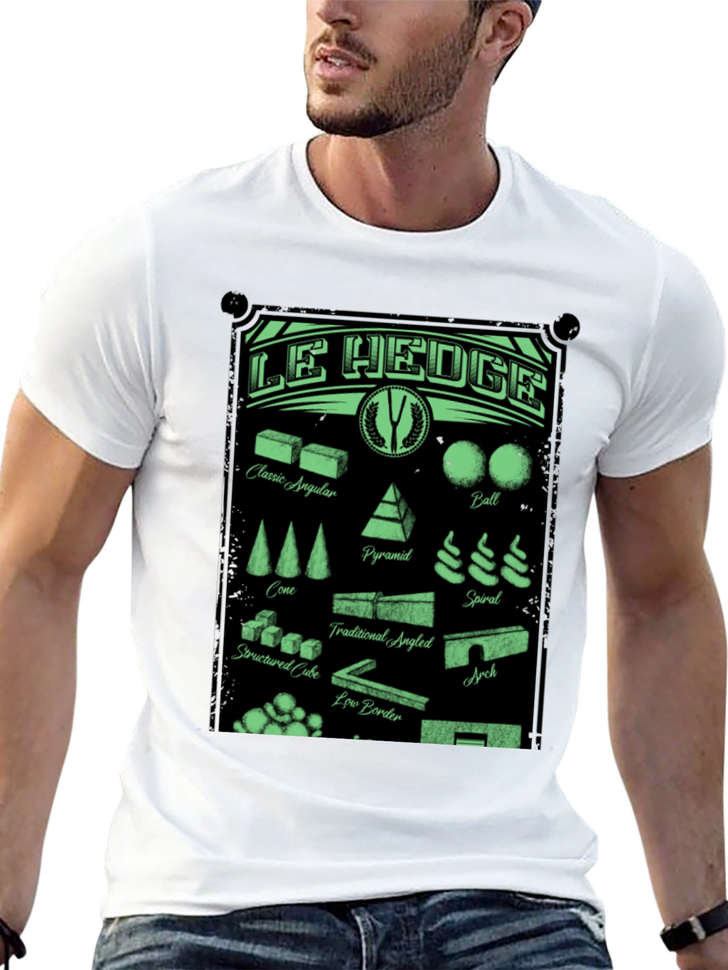 Le Hedge T-Shirt: Garden Shape Designs
