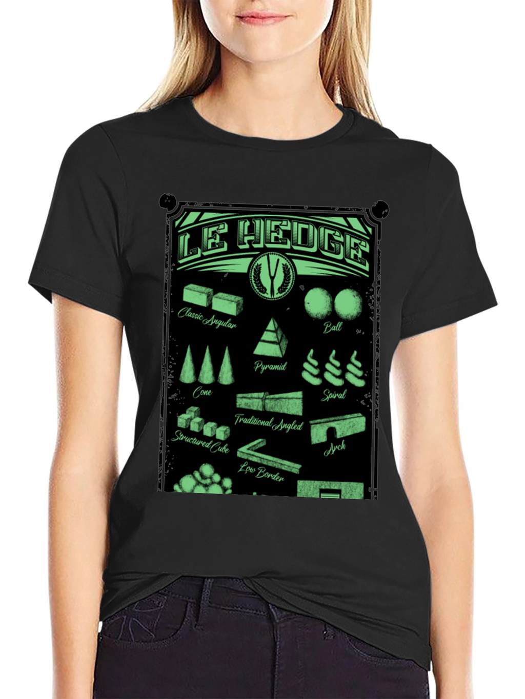 Le Hedge T-Shirt: Garden Shape Designs