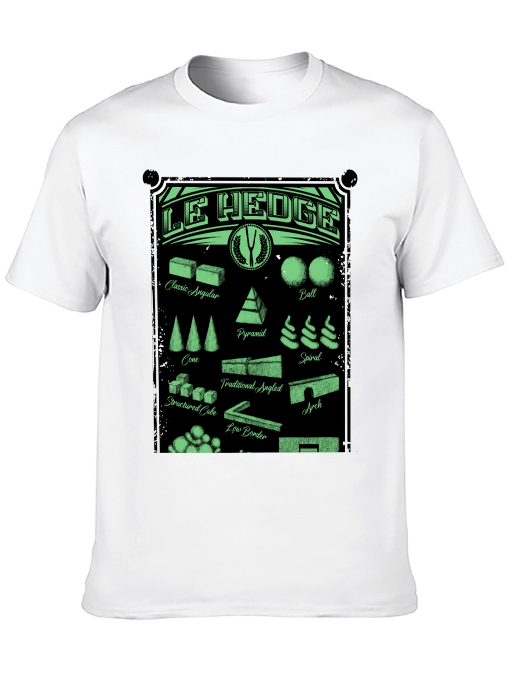 Le Hedge T-Shirt: Garden Shape Designs